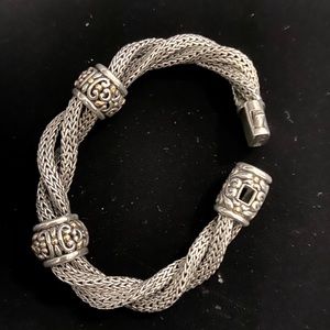 Rare John Hardy Silver and 18k Gold bracelet.
